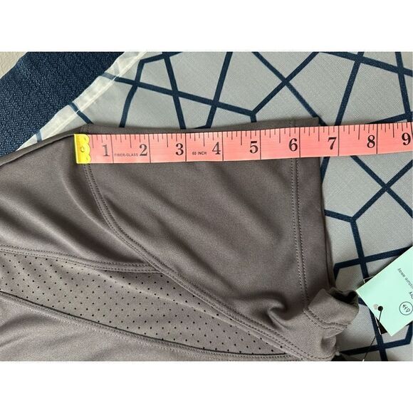 Ideology Women’s Deep Charcoal Perforated Crewneck T-Shirt Size Large - Picture 14 of 14